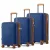 Miss Lulu London KSK2594 - Kono PP 20/24/28-Zoll-Hartschale-ausziehbares Gepäck – Leichter bőrönd  TSA-zár & integriertem Becherhalter - Marineblau és barna