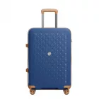 Miss Lulu London KSK2594 - Kono PP 20/24/28-Zoll-Hartschale-ausziehbares Gepäck – Leichter bőrönd  TSA-zár & integriertem Becherhalter - Marineblau és barna