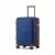Miss Lulu London KSK2594 - Kono PP 20-Zoll-Hartschale-ausziehbares Gepäck – Leichter bőrönd  TSA-zár & integriertem Becherhalter - Marineblau és barna