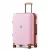 Miss Lulu London KSK2594 - Kono PP 28-Zoll-Hartschale-ausziehbares Gepäck – Leichter bőrönd  TSA-zár & integriertem Becherhalter - rózsaszín és barna