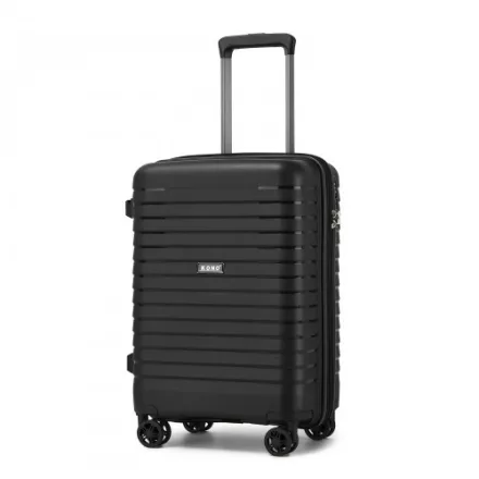 Miss Lulu London KSK2595 - Kono 20-Zoll-Hartschale-karcolásálló PP-Gepäck  Becherhalter, TSA-zár & ausziehbarem Design - Kabinentrolley  Reisen - fekete
