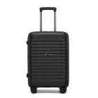 Miss Lulu London KSK2595 - Kono 20-Zoll-Hartschale-karcolásálló PP-Gepäck  Becherhalter, TSA-zár & ausziehbarem Design - Kabinentrolley  Reisen - fekete