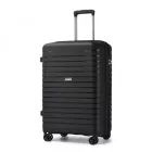 Miss Lulu London KSK2595 - Kono 24-Zoll-Hartschale-karcolásálló PP-Gepäck  Becherhalter, TSA-zár & ausziehbarem Design - Check-in-Gepäck  Reisen - fekete