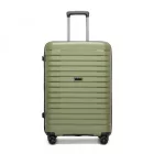 Miss Lulu London KSK2595 - Kono 20/24-Zoll-Hartschale-karcolásálló PP-bőrönd szett  Becherhalter, TSA-zár & ausziehbarem Design - zöld