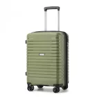 Miss Lulu London KSK2595 - Kono 20-Zoll-Hartschale-karcolásálló PP-Gepäck  Becherhalter, TSA-zár & ausziehbarem Design - Kabinentrolley  Reisen - zöld