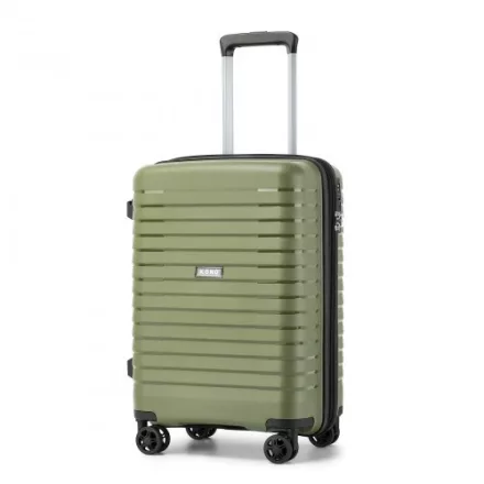 Miss Lulu London KSK2595 - Kono 20-Zoll-Hartschale-karcolásálló PP-Gepäck  Becherhalter, TSA-zár & ausziehbarem Design - Kabinentrolley  Reisen - zöld