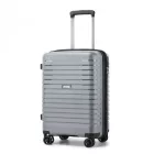Miss Lulu London KSK2595 - Kono 20-Zoll-Hartschale-karcolásálló PP-Gepäck  Becherhalter, TSA-zár & ausziehbarem Design - Kabinentrolley  Reisen - szürke