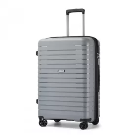   Miss Lulu London KSK2595 - Kono 24-Zoll-Hartschale-karcolásálló PP-Gepäck  Becherhalter, TSA-zár & ausziehbarem Design - Check-in-Gepäck  Reisen - szürke