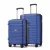 Miss Lulu London KSK2595 - Kono 20/24-Zoll-Hartschale-karcolásálló PP-bőrönd szett  Becherhalter, TSA-zár & ausziehbarem Design - Marineblau