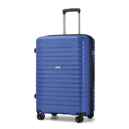 Miss Lulu London KSK2595 - Kono 24-Zoll-Hartschale-karcolásálló PP-Gepäck  Becherhalter, TSA-zár & ausziehbarem Design - Check-in-Gepäck  Reisen - Marineblau