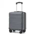 Miss Lulu London KSK2596 - Kono 16-Zoll-ABS-Hartschale-bőrönd unter dem Sitz  Drehrollen - szürke