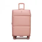 Miss Lulu London KSN2593 - 3‑darabos erweiterbares Weichschalen-bőrönd szett 20/26/30 Zoll, leichte bőrönd  lautlosen Rädern és übersichtlichem Innenraum  Reisen - rózsaszín