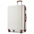 Miss Lulu London KSN2691 - 28 Zoll großer Reisegepäckkoffer, hochwertiger ABS-bőrönd  360° lautlosen Rädern és biztonságos Zahlenschloss - Creme és barna