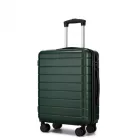 Miss Lulu London KSN2691 - 20 Zoll Handgepäckkoffer, leichter ABS-bőrönd  360° lautlosen Rädern, Zahlenschloss és übersichtlichem Innenraum - zöld