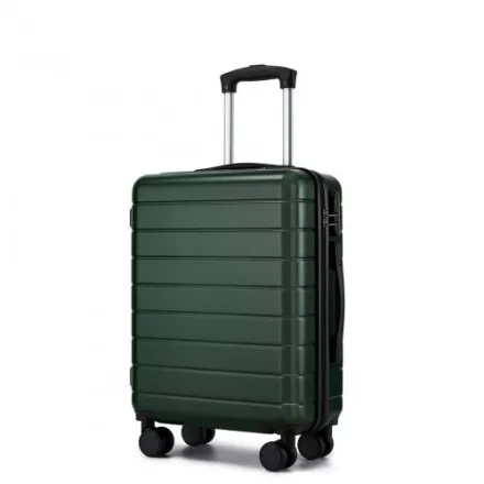 Miss Lulu London KSN2691 - 20 Zoll Handgepäckkoffer, leichter ABS-bőrönd  360° lautlosen Rädern, Zahlenschloss és übersichtlichem Innenraum - zöld