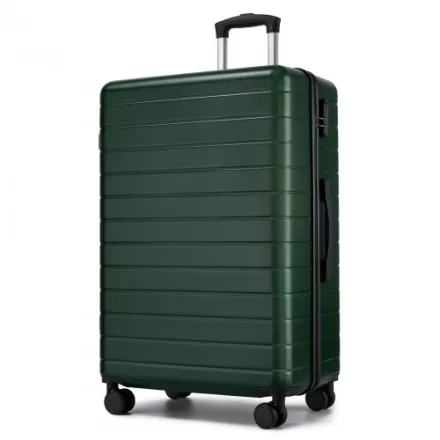 Miss Lulu London KSN2691 - 28 Zoll großer Reisegepäckkoffer, hochwertiger ABS-bőrönd  360° lautlosen Rädern és biztonságos Zahlenschloss - zöld
