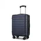 Miss Lulu London KSN2691 - 20 Zoll Handgepäckkoffer, leichter ABS-bőrönd  360° lautlosen Rädern, Zahlenschloss és übersichtlichem Innenraum - Marineblau