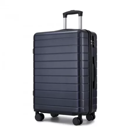 Miss Lulu London KSN2691 - 24 Zoll Reisegepäckkoffer, robuster ABS-bőrönd  360° lautlosen Rollen és biztonságos Zahlenschloss - Marineblau
