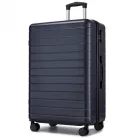 Miss Lulu London KSN2691 - 28 Zoll großer Reisegepäckkoffer, hochwertiger ABS-bőrönd  360° lautlosen Rädern és biztonságos Zahlenschloss - Marineblau
