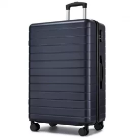   Miss Lulu London KSN2691 - 28 Zoll großer Reisegepäckkoffer, hochwertiger ABS-bőrönd  360° lautlosen Rädern és biztonságos Zahlenschloss - Marineblau