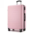 Miss Lulu London KSN2691 - 28 Zoll großer Reisegepäckkoffer, hochwertiger ABS-bőrönd  360° lautlosen Rädern és biztonságos Zahlenschloss - rózsaszín