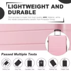 Miss Lulu London KSN2691 - 28 Zoll großer Reisegepäckkoffer, hochwertiger ABS-bőrönd  360° lautlosen Rädern és biztonságos Zahlenschloss - rózsaszín