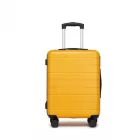 Miss Lulu London KSN2691 - 20 Zoll Handgepäckkoffer, leichter ABS-bőrönd  360° lautlosen Rädern, Zahlenschloss és übersichtlichem Innenraum - sárga