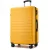 Miss Lulu London KSN2691 - 28 Zoll großer Reisegepäckkoffer, hochwertiger ABS-bőrönd  360° lautlosen Rädern és biztonságos Zahlenschloss - sárga