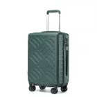Miss Lulu London KSS2495 - Supercase 20 Zoll Schlank Geometrisches minta Harte Schale ABS+PC Kabine kézipoggyász bőrönd  TSA-zár - Militärgrün