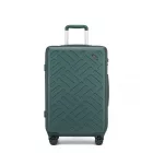 Miss Lulu London KSS2495 - Supercase 24 Zoll Schlank Geometrisches minta Harte Schale ABS+PC Check-In-bőrönd  TSA-zár  müheloses Reisen - Militärgrün