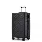 Miss Lulu London KSS2495 - Supercase 3-darabos keményfalú-bőrönd szett  ABS+PC  elegantem geometrischem minta és TSA-zár  müheloses Reisen – fekete