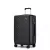 Miss Lulu London KSS2495 - Supercase 24 Zoll Schlank Geometrisches minta Harte Schale ABS+PC Check-In-bőrönd  TSA-zár  müheloses Reisen - fekete
