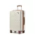 Miss Lulu London KSS2495 - Supercase 24 Zoll Schlank Geometrisches minta Harte Schale ABS+PC Check-In-bőrönd  TSA-zár  müheloses Reisen - Creme és barna