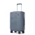 Miss Lulu London KSS2495 - Supercase 20 Zoll Schlank Geometrisches minta Harte Schale ABS+PC Kabine kézipoggyász bőrönd  TSA-zár - kék