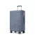 Miss Lulu London KSS2495 - Supercase 24 Zoll Schlank Geometrisches minta Harte Schale ABS+PC Check-In-bőrönd  TSA-zár  müheloses Reisen - kék