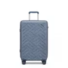 Miss Lulu London KSS2495 - Supercase 24 Zoll Schlank Geometrisches minta Harte Schale ABS+PC Check-In-bőrönd  TSA-zár  müheloses Reisen - kék
