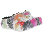 crocs classic lined tie-dye gyerek házicipő bélelt papucs dupla crocs kényelemmel színes Méret:22_23