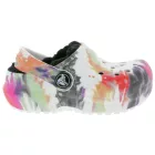 crocs classic lined tie-dye gyerek házicipő bélelt papucs dupla crocs kényelemmel színes Méret:22_23