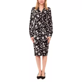   Aniston SELECTED ruha, airy női s summer ruha  all-over virágos print 42093138 fekete/barna Méret: 36