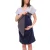 nine 9 months női kismama ruha aszimmetrikus terhes ruha 32879759 szürke/kék Méret:36