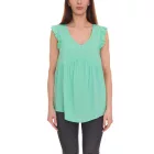 Aniston alkalmi női s blúz Top  summer blúz  V-nyak 57166816 zöld Méret: 36