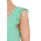 Aniston alkalmi női s blúz Top  summer blúz  V-nyak 57166816 zöld Méret: 36