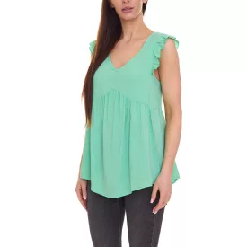   Aniston alkalmi női s blúz Top  summer blúz  V-nyak 57166816 zöld Méret: 38