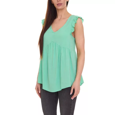 Aniston alkalmi női s blúz Top  summer blúz  V-nyak 57166816 zöld Méret: 38