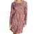 BOYSEN'S női s mini ruha  all-over print, hosszú-sleeved ruha, jersey ruha 92753753 piros/barna Méret: 40