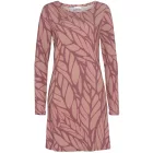 BOYSEN'S női mini ruha all-over mintával, hosszú ujjú ruha, jersey ruha 92753753 piros/barna Méret:42