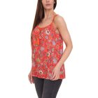melrose Tussle női s kötött Top virágos spaghetti Top  bojt 76377235 narancssárga Méret: 38