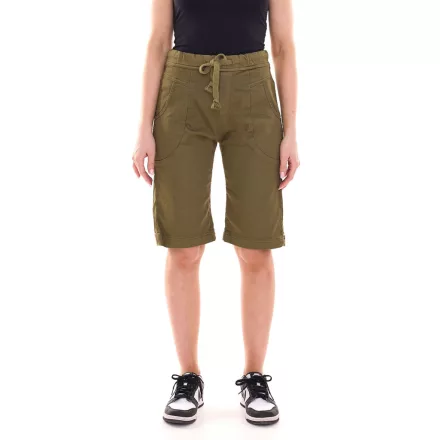 PLEASE női s szövet Sort Rövidnadrág Sort Rövidnadrág  tie szíj bermuda rövidnadrág 45331929 Khaki Méret: S
