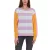 Aniston CASUAL pulóver stílusos női kötött pulóver color block megjelenéssel 51008313 lila/színes Méret:34