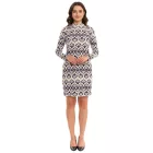 Aniston alkalmi női s midi ruha  all-over print hosszú-sleeved ruha  vágott-out vissza 86478136 zöld/lila Méret: 42